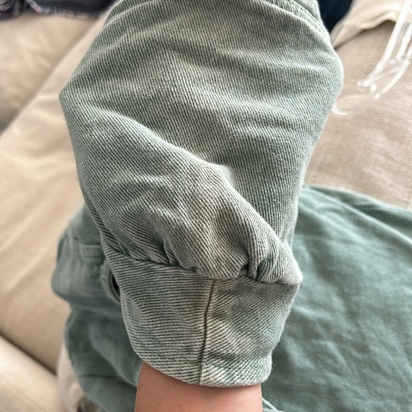 Louna Green Denim Mini Dress - Picture 13 of 13